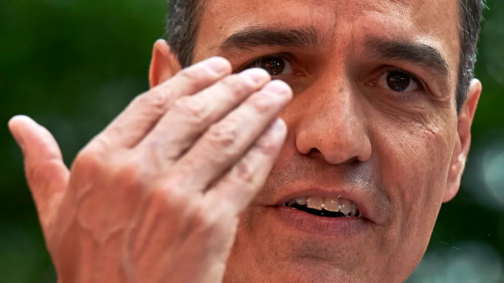 Visita del presidente Pedro Sanchez a los socialistas navarros para apoyar a las candidatas a la presidencia de Navarra, María Chivite y a la alcaldía de Pamplona, Maite Esporrín. MIGUEL OSÉS