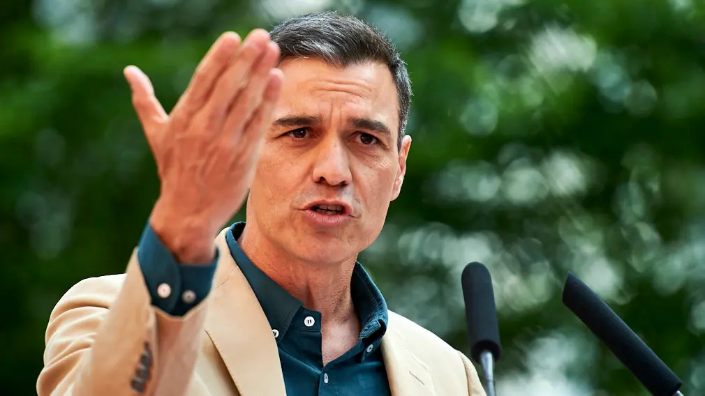 Visita del presidente Pedro Sanchez a los socialistas navarros para apoyar a las candidatas a la presidencia de Navarra, María Chivite y a la alcaldía de Pamplona, Maite Esporrín. MIGUEL OSÉS