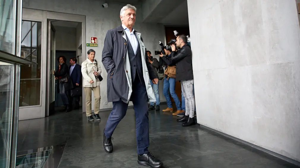 Reunión entre María Chivite (PSN) y Uxue Barkos (Geroa Bai) en el marco de la ronda de contactos que inicia la candidata socialista a la Presidencia del Gobierno de Navarra. IÑIGO ALZUGARAY