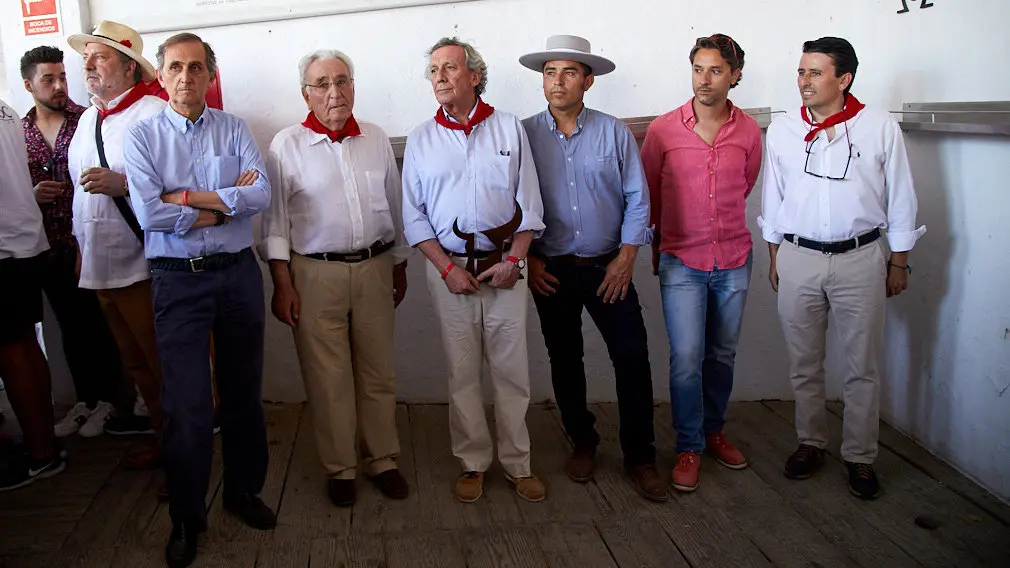 Entrega del Premio Carriquiri 2018 a la ganadería Puerto de San Lorenzo. IÑIGO ALZUGARAY