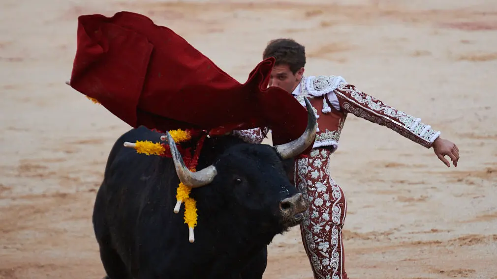 Segunda corrida de la Feria del Toro de San Fermín 2019 con toros de Puerto de San Lorenzo para Emilio de Justo, López Simón y Ginés Marín. PABLO LASAOSA