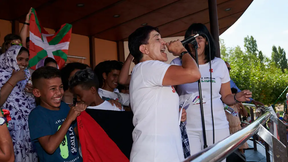 Chupinazo de las fiestas de Berriozar 2019. PABLO LASAOSA 1