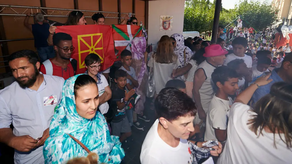 Chupinazo de las fiestas de Berriozar 2019. PABLO LASAOSA 10