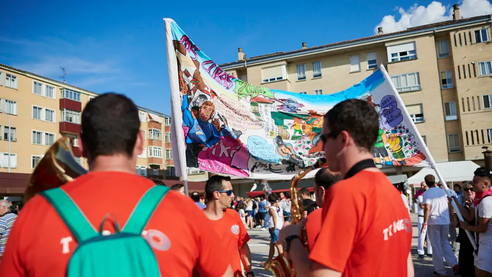 Chupinazo de las fiestas de Berriozar 2019. PABLO LASAOSA 12