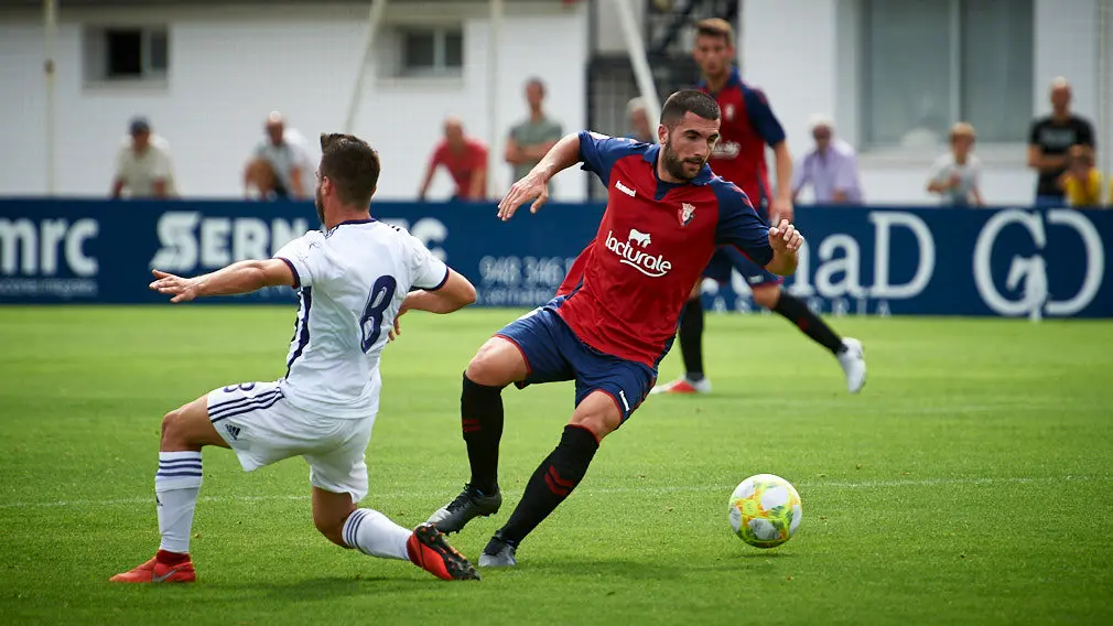 Osasuna Promesas se enfrenta al Valladolid B en el primer partido de la temporada en casa. MIGUEL OSÉS