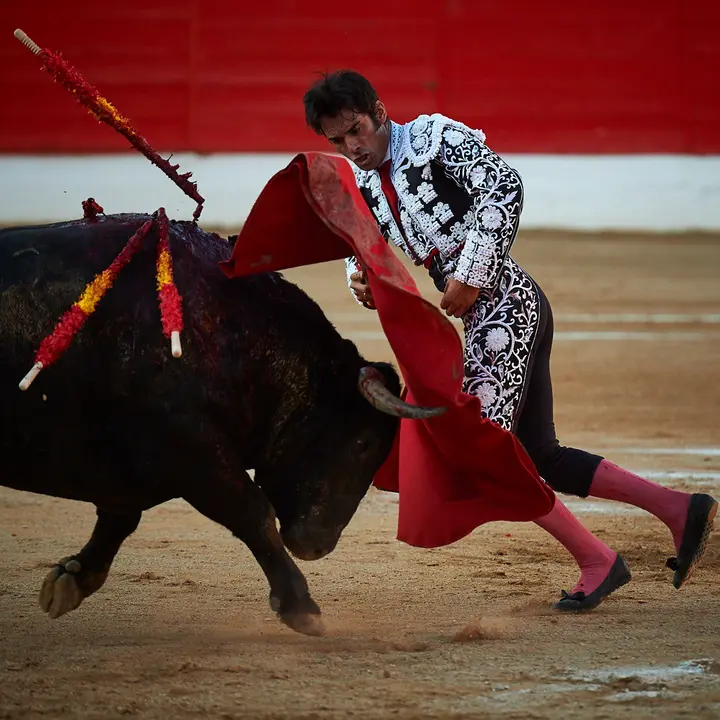 Corrida de toros en Corella con las ganaderías de Victorino Martín y Los Maños, para los diestros Morenito de Aranda, Rubén Pinar y Joaquín Galdós. MIGUEL OSÉS