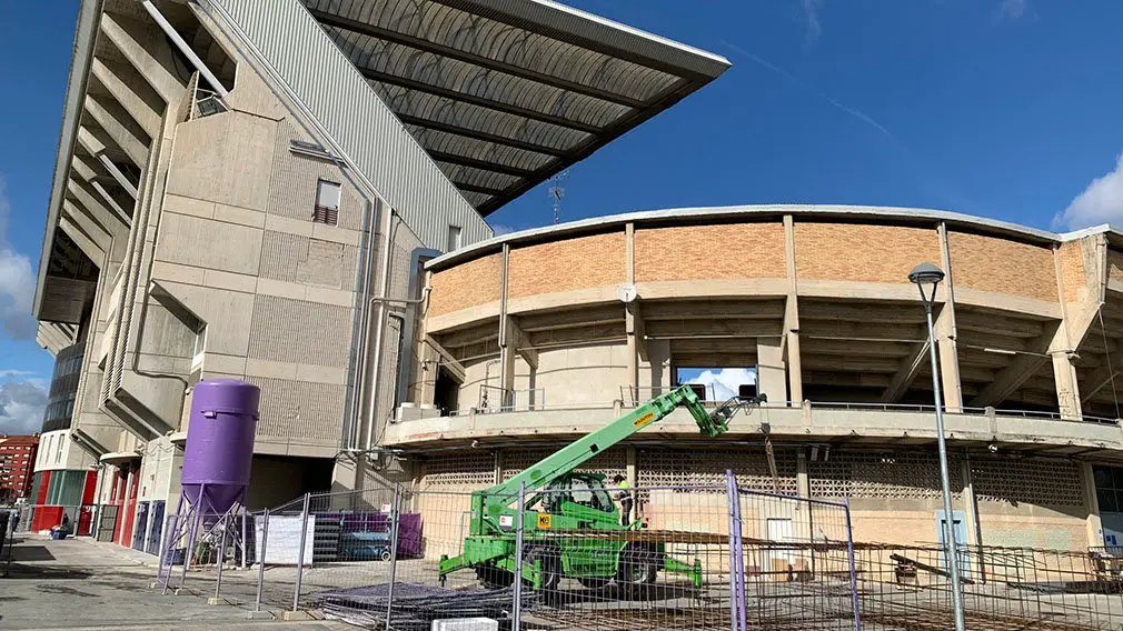 Obras de reforma en el Estado de El Sadar de Osasuna en octubre de 2019. (8)