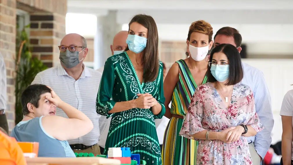 Los Reyes de España vitian el centro de ASPACE durante su gira por España. PABLO LASAOSA
