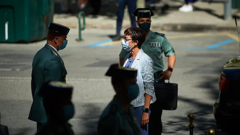 La directora general de la Guardia Civil, María Gámez, visita la Comandancia de Navarra. Mantendrá una reunión con los mandos de la zona, jefe de la comandancia y representantes de todas las escalas. MIGUEL OSÉS