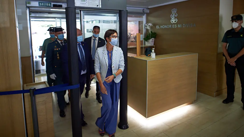 La directora general de la Guardia Civil, María Gámez, visita la Comandancia de Navarra. Mantendrá una reunión con los mandos de la zona, jefe de la comandancia y representantes de todas las escalas. MIGUEL OSÉS