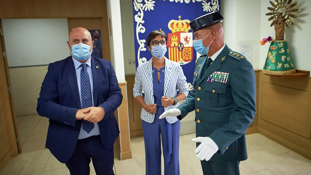 La directora general de la Guardia Civil, María Gámez, visita la Comandancia de Navarra. Mantendrá una reunión con los mandos de la zona, jefe de la comandancia y representantes de todas las escalas. MIGUEL OSÉS