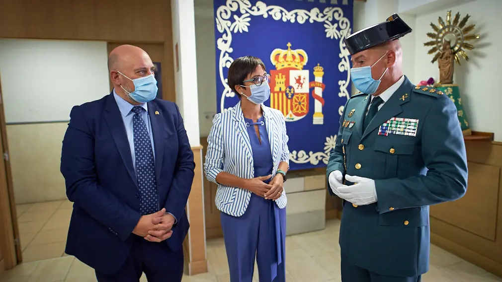 La directora general de la Guardia Civil, María Gámez, visita la Comandancia de Navarra. Mantendrá una reunión con los mandos de la zona, jefe de la comandancia y representantes de todas las escalas. MIGUEL OSÉS