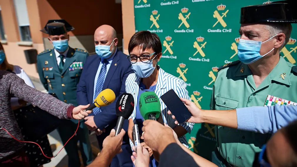 La directora general de la Guardia Civil, María Gámez, visita la Comandancia de Navarra. Mantendrá una reunión con los mandos de la zona, jefe de la comandancia y representantes de todas las escalas. MIGUEL OSÉS
