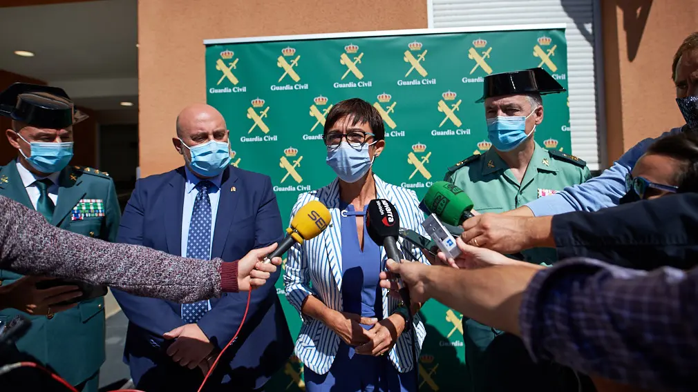 La directora general de la Guardia Civil, María Gámez, visita la Comandancia de Navarra. Mantendrá una reunión con los mandos de la zona, jefe de la comandancia y representantes de todas las escalas. MIGUEL OSÉS