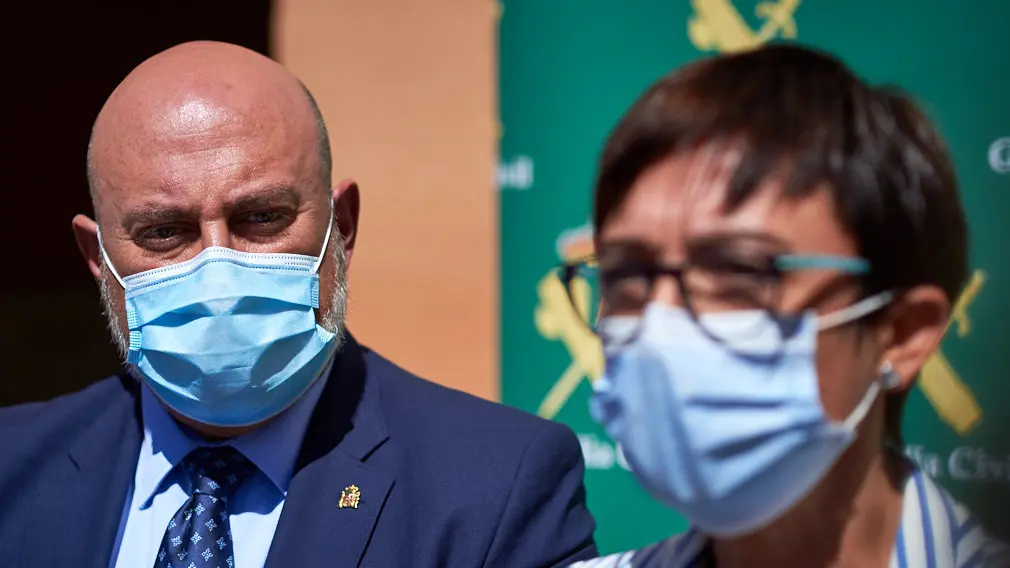 La directora general de la Guardia Civil, María Gámez, visita la Comandancia de Navarra. Mantendrá una reunión con los mandos de la zona, jefe de la comandancia y representantes de todas las escalas. MIGUEL OSÉS