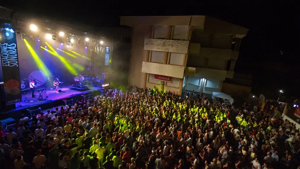 Escenario principal del festival de la Estaciones Sonoras de Cascante. LACAIXA