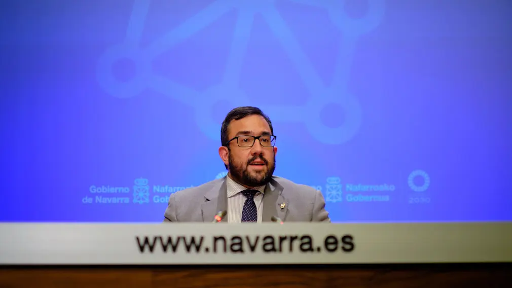 El vicepresidente primero del Gobierno de Navarra, Javier Remirez. MIGUEL OS&Eacute;S