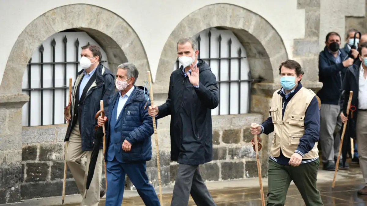 El Rey Felipe VI en su visita a Roncesvalles por el Año Jacobeo PABLO LASAOSA