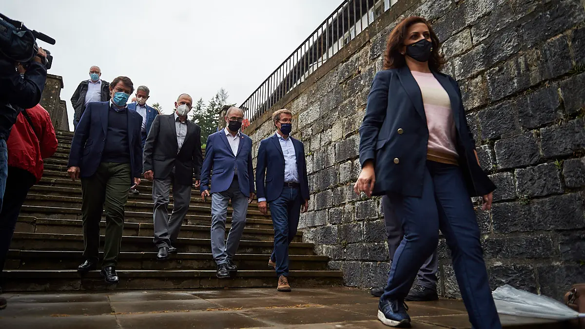 Los Reyes de España visitan Roncesvalles en acto conmemorativo del Año Jacobeo 2021-2022. PABLO LASAOSA