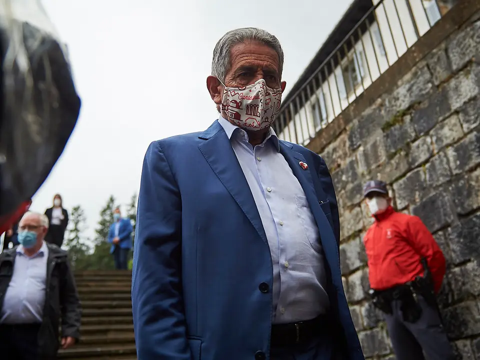Los Reyes de España visitan Roncesvalles en acto conmemorativo del Año Jacobeo 2021-2022. PABLO LASAOSA