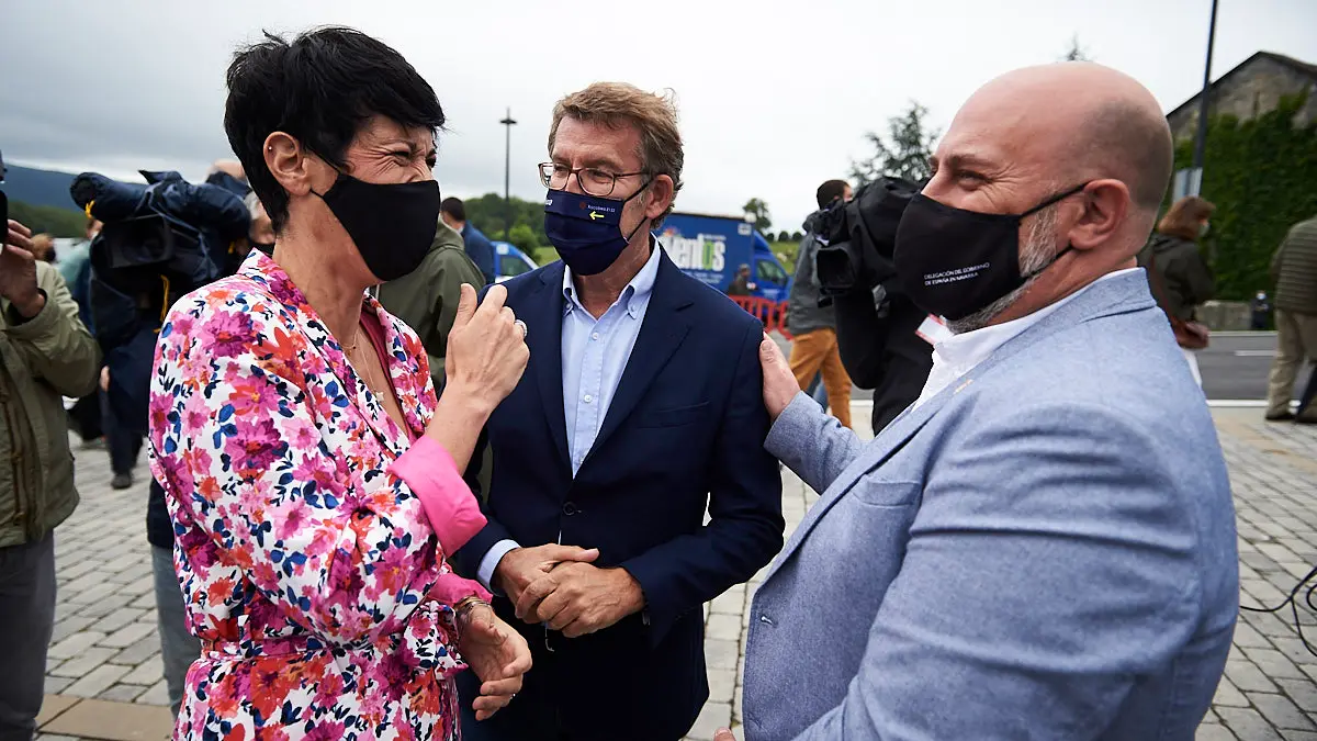 Los Reyes de España visitan Roncesvalles en acto conmemorativo del Año Jacobeo 2021-2022. PABLO LASAOSA