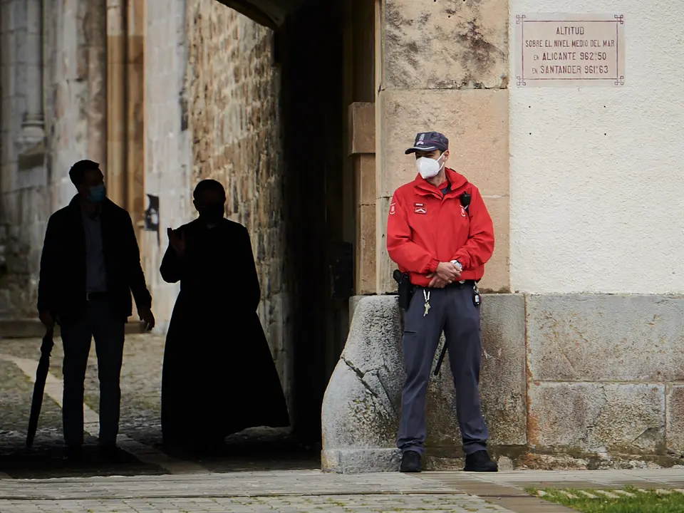 Los Reyes de España visitan Roncesvalles en acto conmemorativo del Año Jacobeo 2021-2022. PABLO LASAOSA