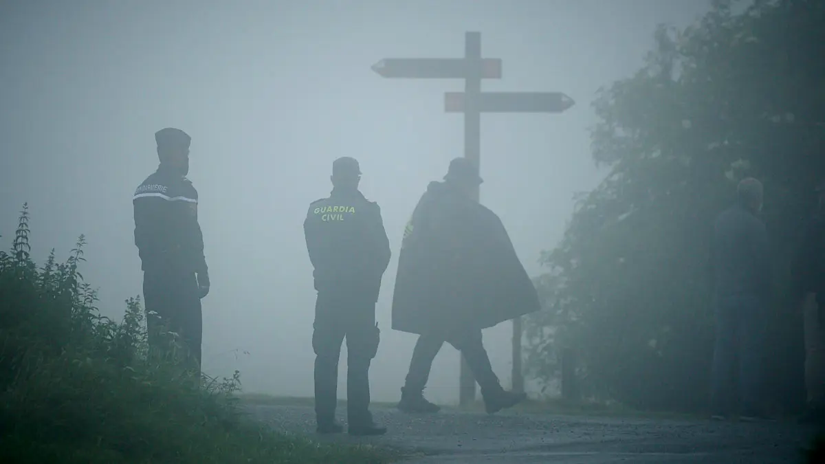 Los Reyes de España visitan Roncesvalles en acto conmemorativo del Año Jacobeo 2021-2022. PABLO LASAOSA