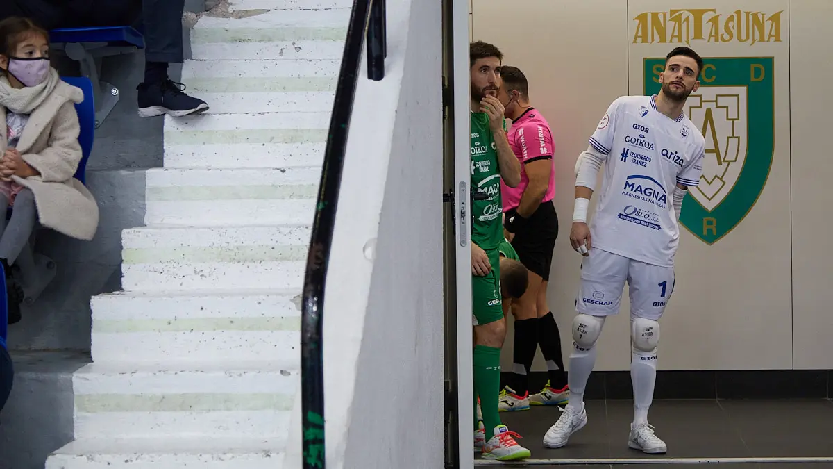 Partido de la Liga Nacional de Fútbol Sala entre Osasuna Magna Xota y Palma Futsal disputado en el pabellón Anaitasuna de Pamplona. IÑIGO ALZUGARAY