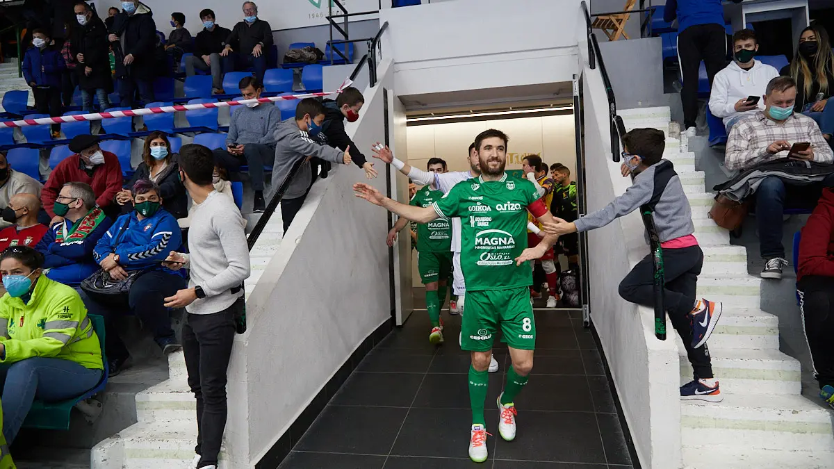 Partido de la Liga Nacional de Fútbol Sala entre Osasuna Magna Xota y Palma Futsal disputado en el pabellón Anaitasuna de Pamplona. IÑIGO ALZUGARAY