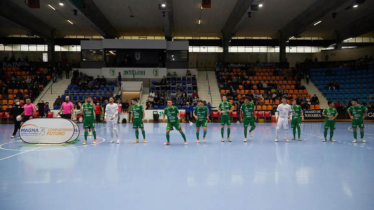 Partido de la Liga Nacional de Fútbol Sala entre Osasuna Magna Xota y Palma Futsal disputado en el pabellón Anaitasuna de Pamplona. IÑIGO ALZUGARAY