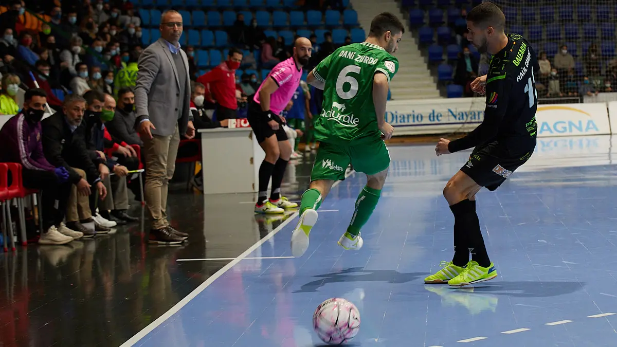 Partido de la Liga Nacional de Fútbol Sala entre Osasuna Magna Xota y Palma Futsal disputado en el pabellón Anaitasuna de Pamplona. IÑIGO ALZUGARAY