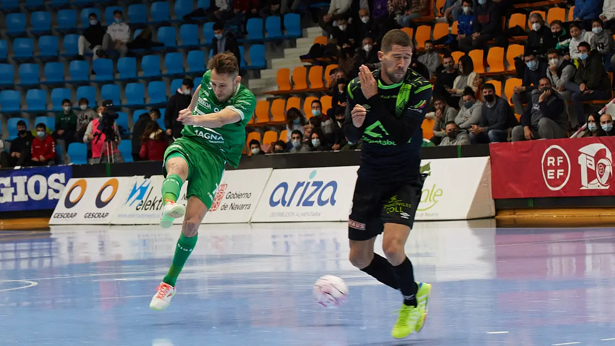 Partido de la Liga Nacional de Fútbol Sala entre Osasuna Magna Xota y Palma Futsal disputado en el pabellón Anaitasuna de Pamplona. IÑIGO ALZUGARAY