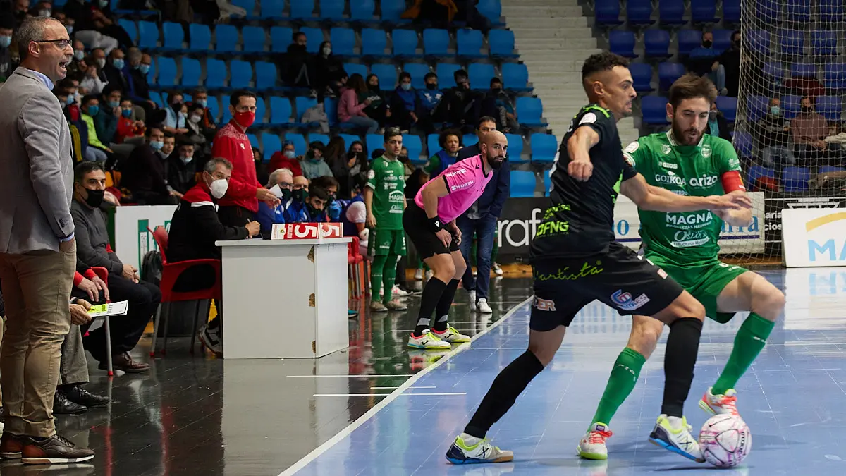 Partido de la Liga Nacional de Fútbol Sala entre Osasuna Magna Xota y Palma Futsal disputado en el pabellón Anaitasuna de Pamplona. IÑIGO ALZUGARAY