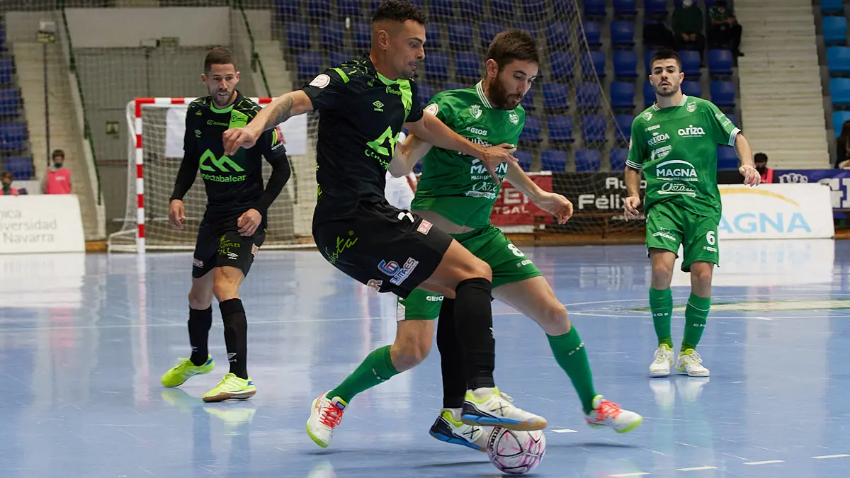 Partido de la Liga Nacional de Fútbol Sala entre Osasuna Magna Xota y Palma Futsal disputado en el pabellón Anaitasuna de Pamplona. IÑIGO ALZUGARAY