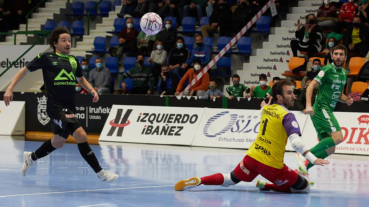 Partido de la Liga Nacional de Fútbol Sala entre Osasuna Magna Xota y Palma Futsal disputado en el pabellón Anaitasuna de Pamplona. IÑIGO ALZUGARAY