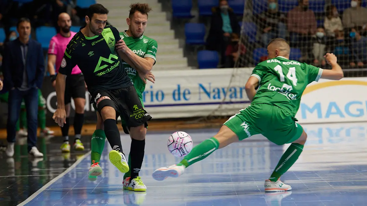Partido de la Liga Nacional de Fútbol Sala entre Osasuna Magna Xota y Palma Futsal disputado en el pabellón Anaitasuna de Pamplona. IÑIGO ALZUGARAY