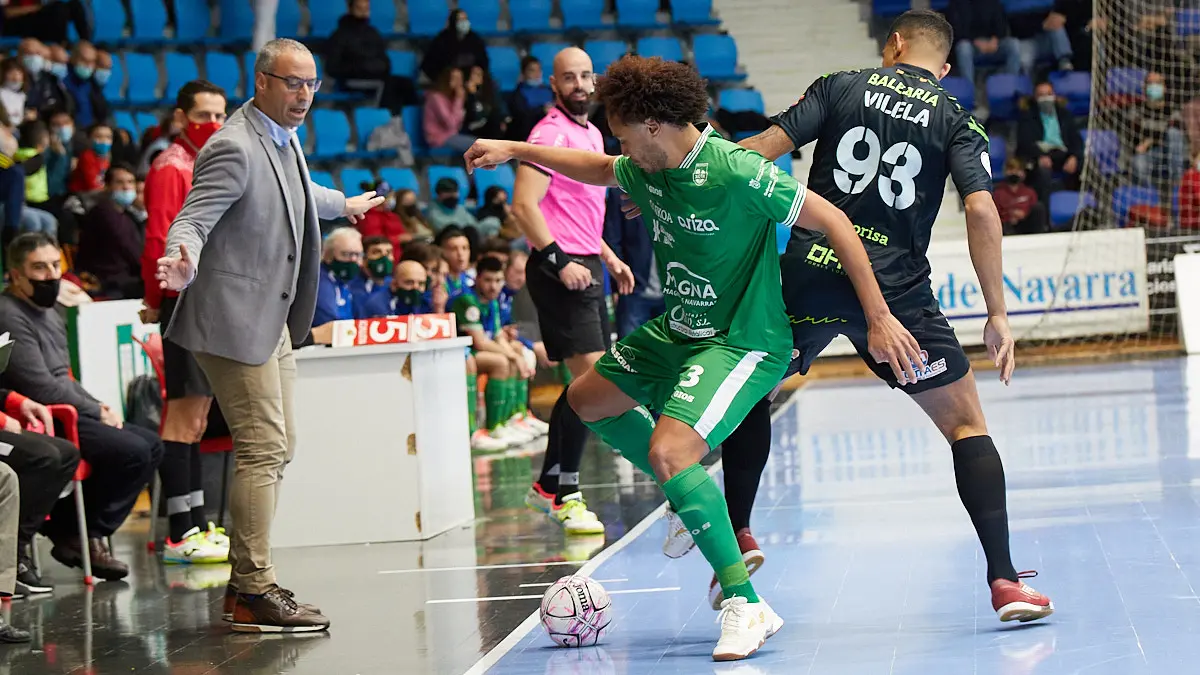 Partido de la Liga Nacional de Fútbol Sala entre Osasuna Magna Xota y Palma Futsal disputado en el pabellón Anaitasuna de Pamplona. IÑIGO ALZUGARAY