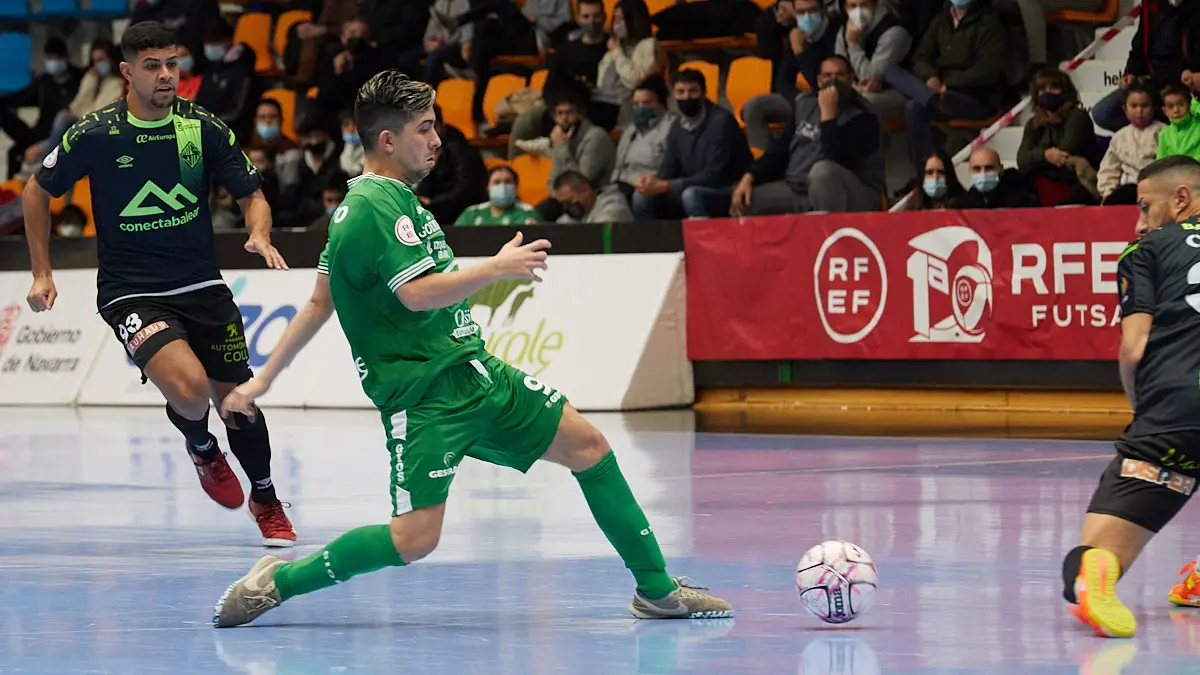 Partido de la Liga Nacional de Fútbol Sala entre Osasuna Magna Xota y Palma Futsal disputado en el pabellón Anaitasuna de Pamplona. IÑIGO ALZUGARAY