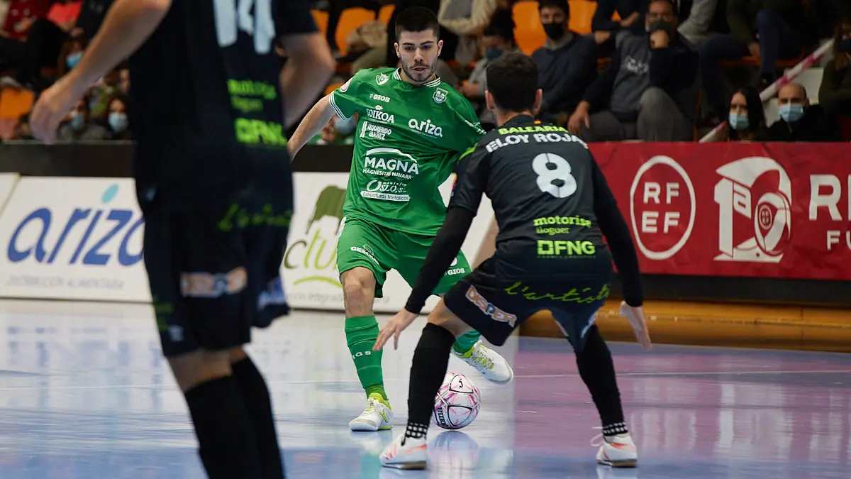 Partido de la Liga Nacional de Fútbol Sala entre Osasuna Magna Xota y Palma Futsal disputado en el pabellón Anaitasuna de Pamplona. IÑIGO ALZUGARAY