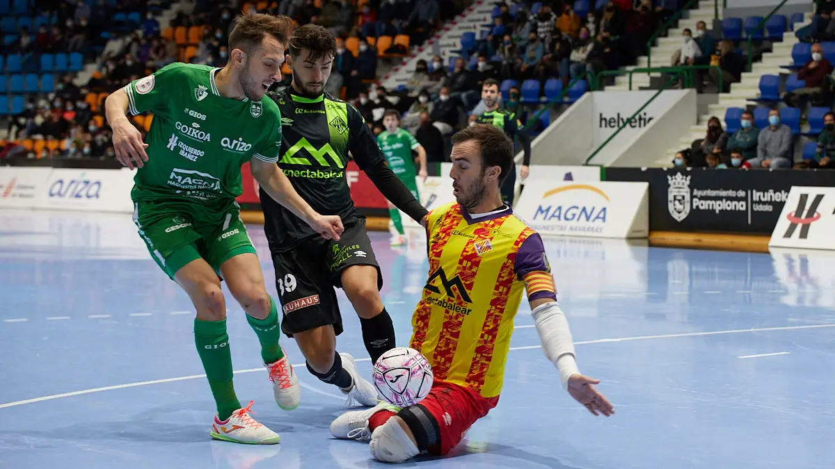 Partido de la Liga Nacional de Fútbol Sala entre Osasuna Magna Xota y Palma Futsal disputado en el pabellón Anaitasuna de Pamplona. IÑIGO ALZUGARAY