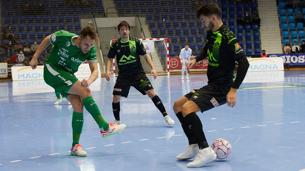 Partido de la Liga Nacional de Fútbol Sala entre Osasuna Magna Xota y Palma Futsal disputado en el pabellón Anaitasuna de Pamplona. IÑIGO ALZUGARAY