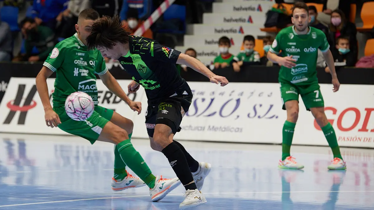 Partido de la Liga Nacional de Fútbol Sala entre Osasuna Magna Xota y Palma Futsal disputado en el pabellón Anaitasuna de Pamplona. IÑIGO ALZUGARAY