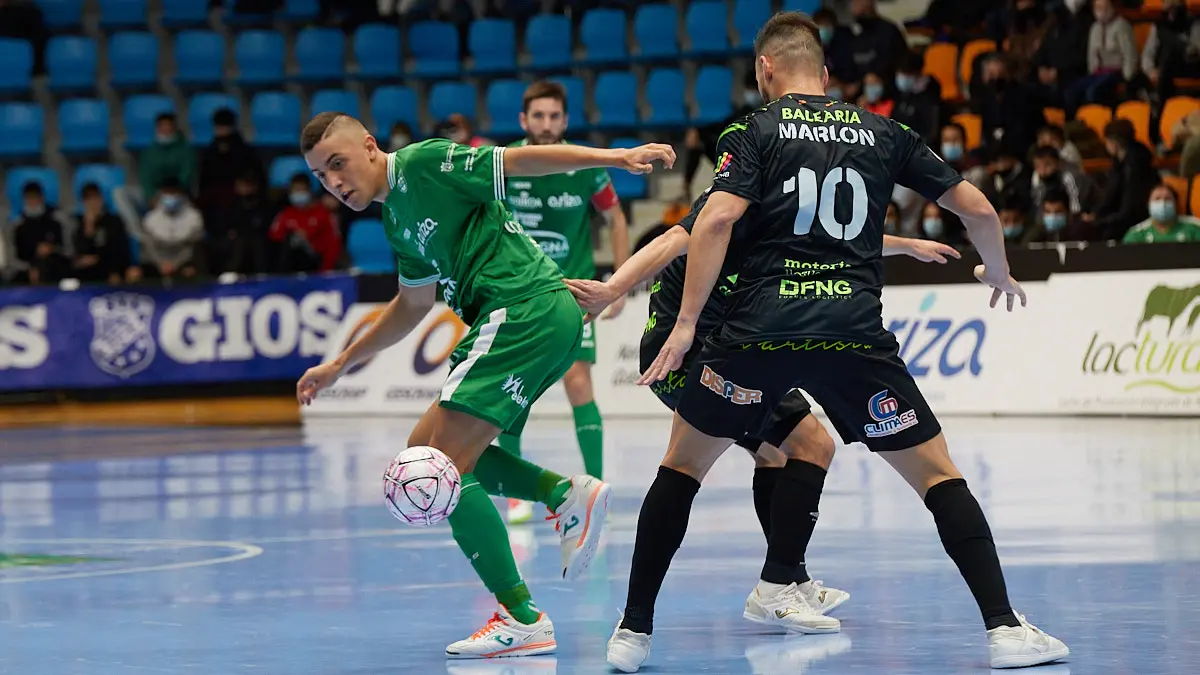 Partido de la Liga Nacional de Fútbol Sala entre Osasuna Magna Xota y Palma Futsal disputado en el pabellón Anaitasuna de Pamplona. IÑIGO ALZUGARAY