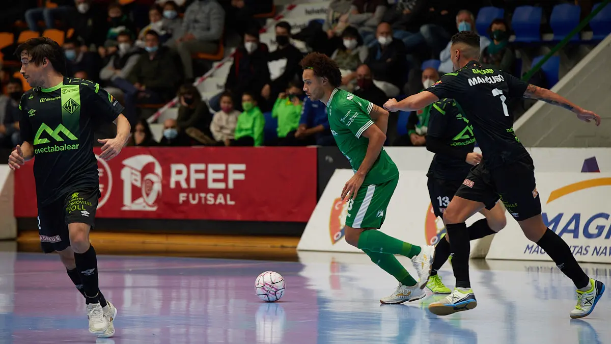 Partido de la Liga Nacional de Fútbol Sala entre Osasuna Magna Xota y Palma Futsal disputado en el pabellón Anaitasuna de Pamplona. IÑIGO ALZUGARAY