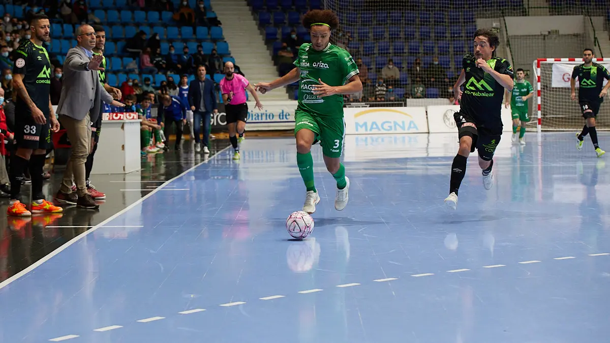 Partido de la Liga Nacional de Fútbol Sala entre Osasuna Magna Xota y Palma Futsal disputado en el pabellón Anaitasuna de Pamplona. IÑIGO ALZUGARAY