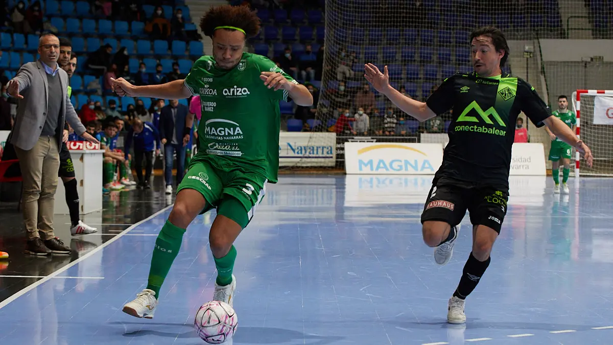 Partido de la Liga Nacional de Fútbol Sala entre Osasuna Magna Xota y Palma Futsal disputado en el pabellón Anaitasuna de Pamplona. IÑIGO ALZUGARAY
