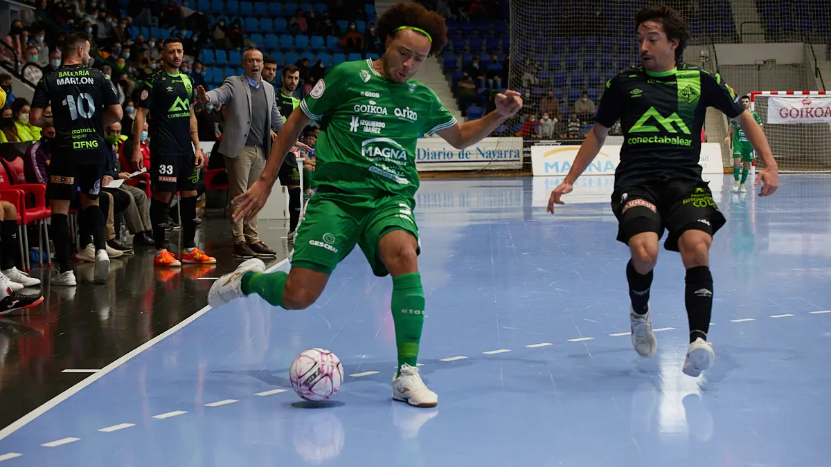 Partido de la Liga Nacional de Fútbol Sala entre Osasuna Magna Xota y Palma Futsal disputado en el pabellón Anaitasuna de Pamplona. IÑIGO ALZUGARAY