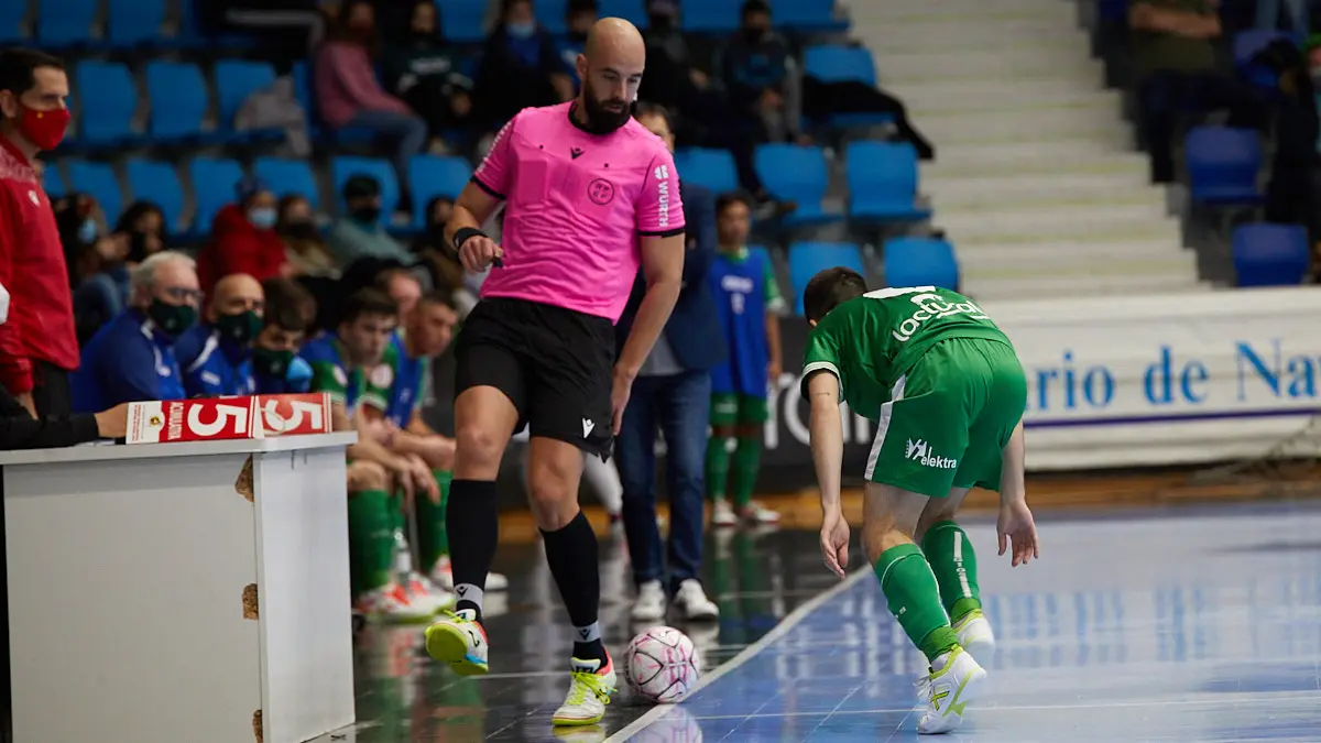 Partido de la Liga Nacional de Fútbol Sala entre Osasuna Magna Xota y Palma Futsal disputado en el pabellón Anaitasuna de Pamplona. IÑIGO ALZUGARAY