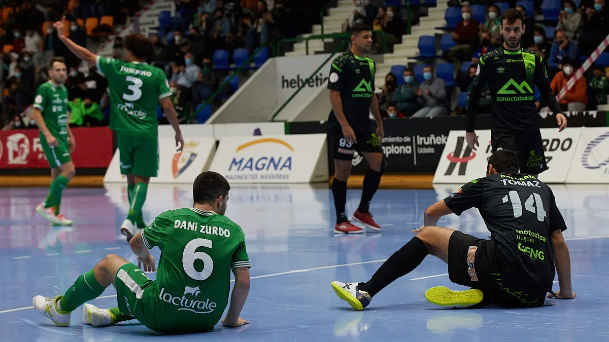 Partido de la Liga Nacional de Fútbol Sala entre Osasuna Magna Xota y Palma Futsal disputado en el pabellón Anaitasuna de Pamplona. IÑIGO ALZUGARAY