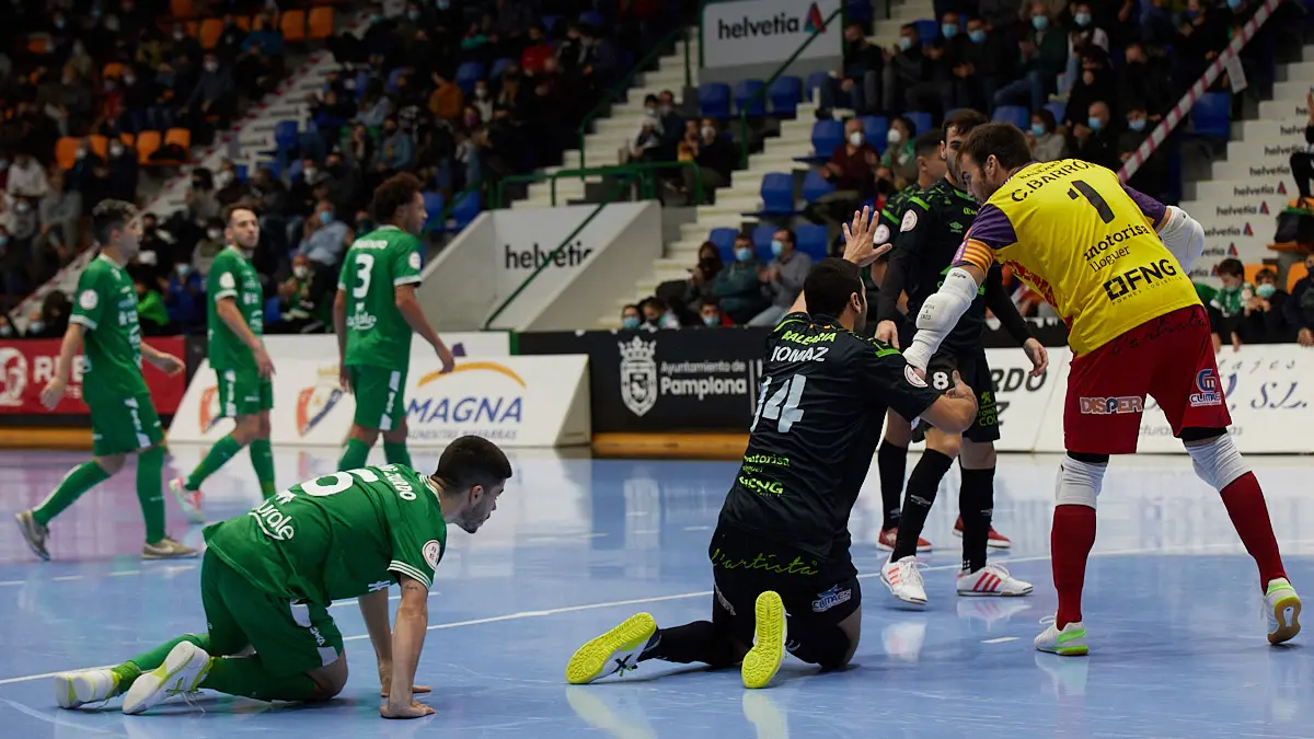 Partido de la Liga Nacional de Fútbol Sala entre Osasuna Magna Xota y Palma Futsal disputado en el pabellón Anaitasuna de Pamplona. IÑIGO ALZUGARAY